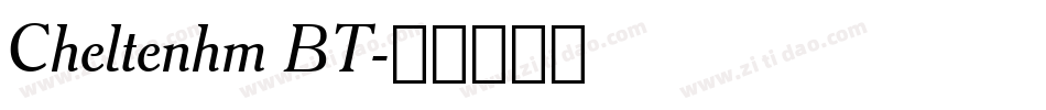 Cheltenhm BT字体转换